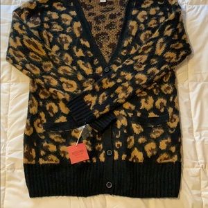 Cheetah wool sweater from Target